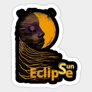 Eclipse Sun Sticker